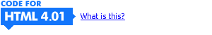 HTML 4.01 Example