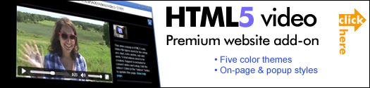 HTML5 Video Addon Applications