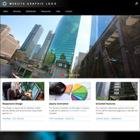 Executive Drop Menu Website Template