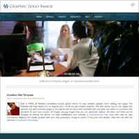 Financy- Drop Menu Website Template