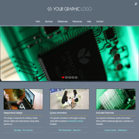 TechCor Drop Down Menu Website Template