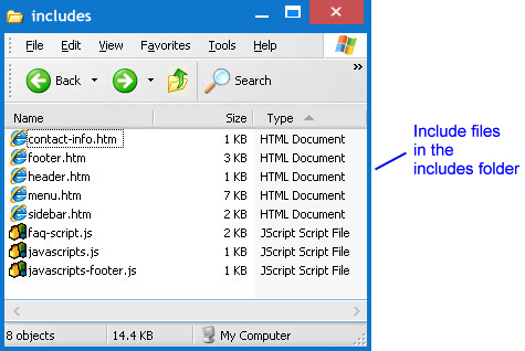jQuery Includes