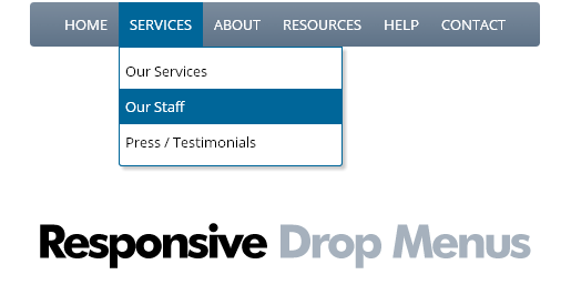 Css drop down menu example