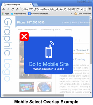 CSS Mobile Detection Overlay Script