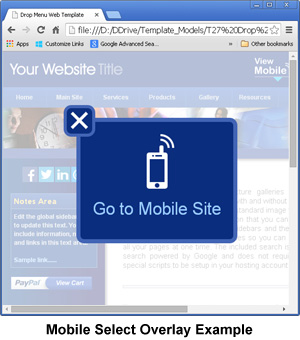 CSS Mobile Detection Overlay Script
