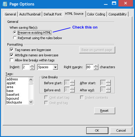 Frontpage Settings