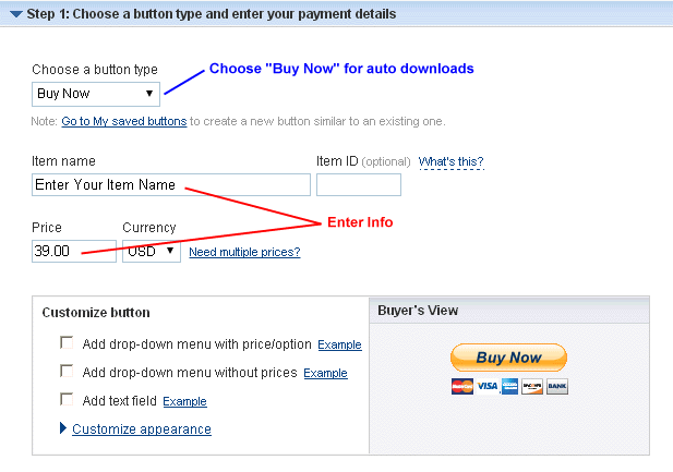 Paypal Setup 1